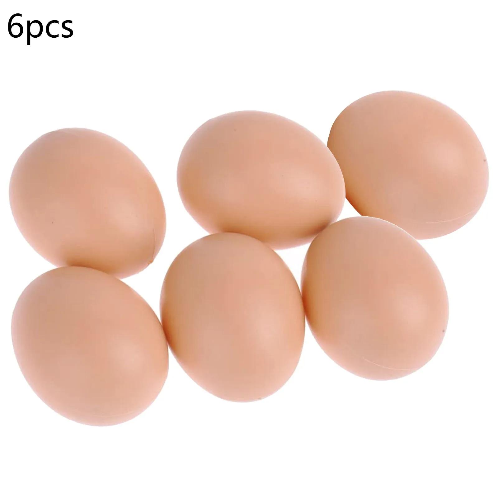 

6/12 шт. Пластиковые яйца Курятник Маленькие Искусственные Яйца Фермерские Животные Принадлежности Клетки Аксессуары Направляющие Куриное Гнездо Яйцо Раскраска XL