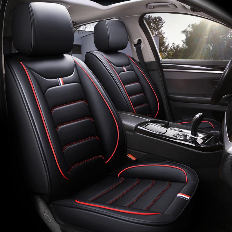 Universal Leather Car Seat Covers – Full Coverage, All-Season Cushions