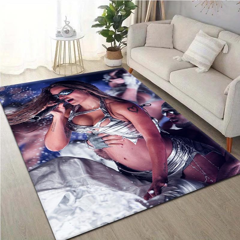 Singer K-KAROL G-G 2026 Music MAÑANA Tropicoqueta Carpet Rug for Bedroom Living Room Decor Sofa Home Area Rug Non-slip Floor Mat