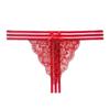 Fully Transparent Lace Tback Ultra-thin Design Sense Striped Sexy Panties Hot Temptation Thong Female 2274