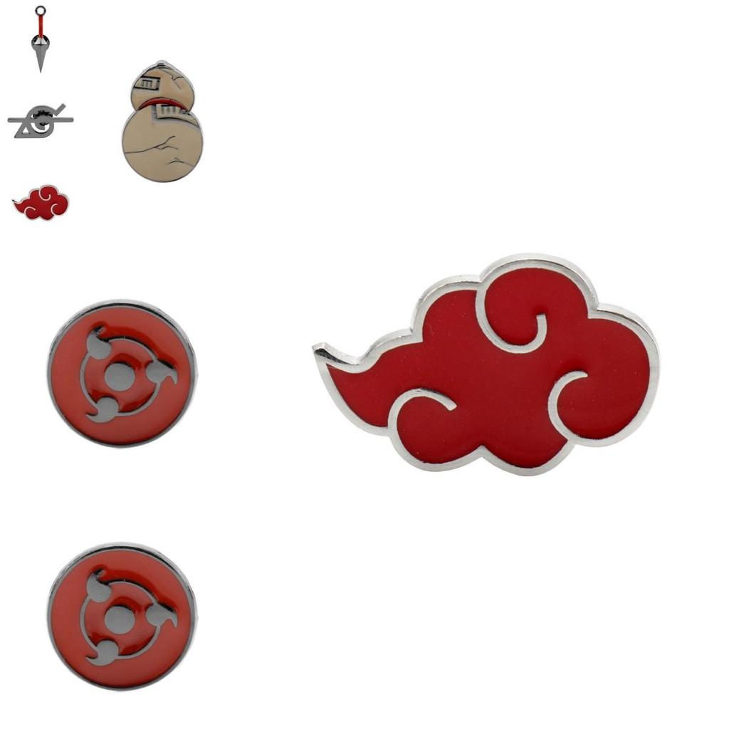 Naruto Cherry Blossom Alloy Badge With Embossed Rinnegan For Anime Fans
