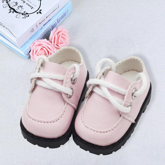 1 Pair Doll Toys High Simulation Fine Workmanship Lace-up Tear-resistant Entertainment Match The Doll Faux Leather 20cm 14 Inch Doll