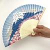 Kyosuke Silk Fan Pouch Sakura Mount Fuji Approximately 21cm Men Women Souvenir Japanese Miscellaneous Goods