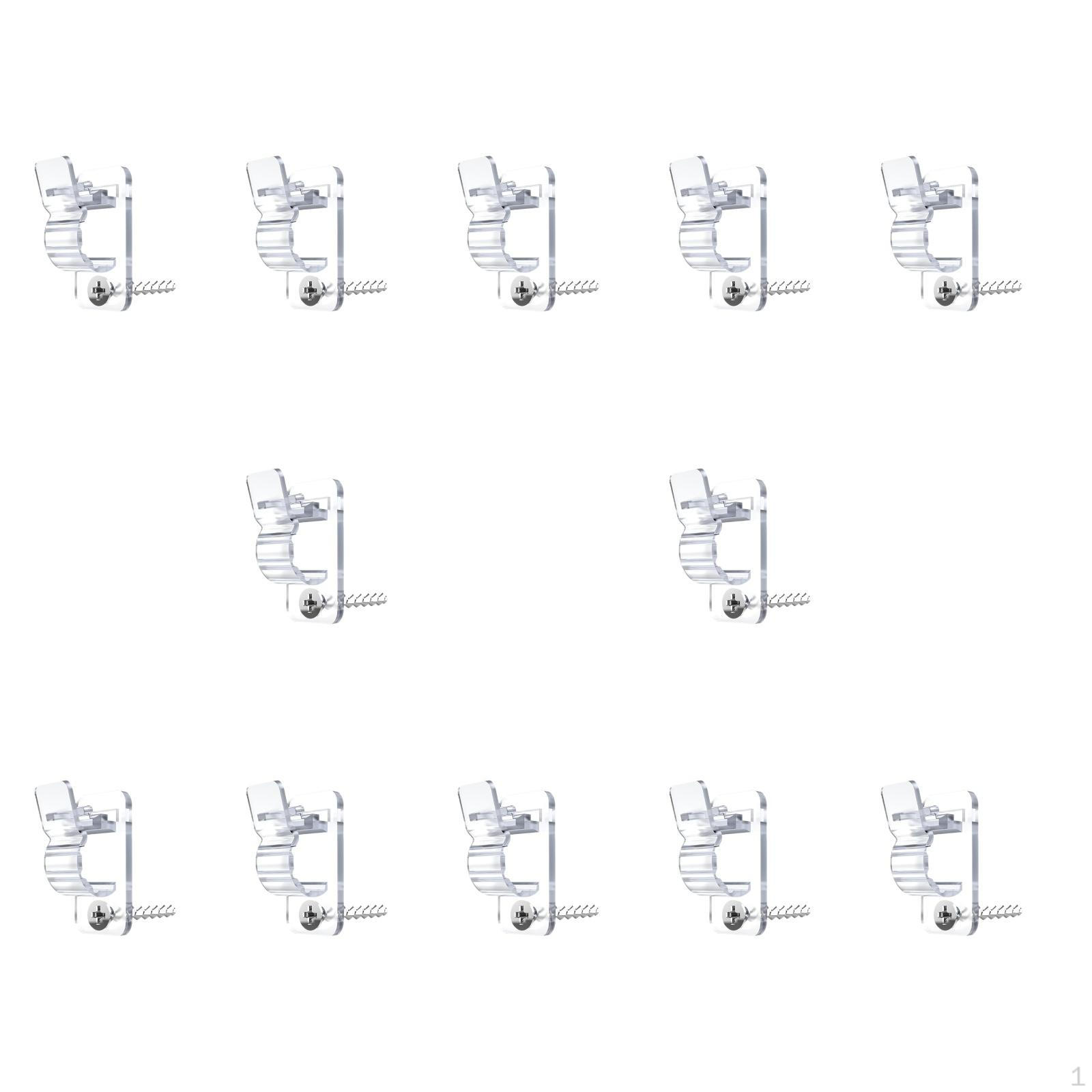 

12 Pieces Lights Clips Organizer Versatile Easy Installation Light Hanger Hooks Cable Management чистый