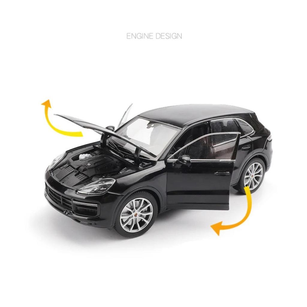 Welly 1/24 Porsche Cayenne Turbo Alloy Miniature Toy Car Model Diecast Metal Static Scale Model Car Kid Toy Vehicle Gifts