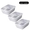 Zhaoran 3-Pack Square 316 Stainless Steel Food Storage Containers