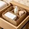 Divided Storage Basket Natural with Interior Organized for Shelf