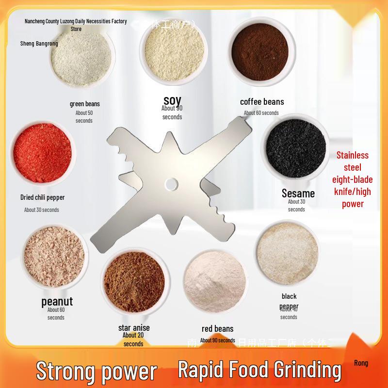 Multifunctional Household Grinder for Super Fine Dry and Wet Powder Processing