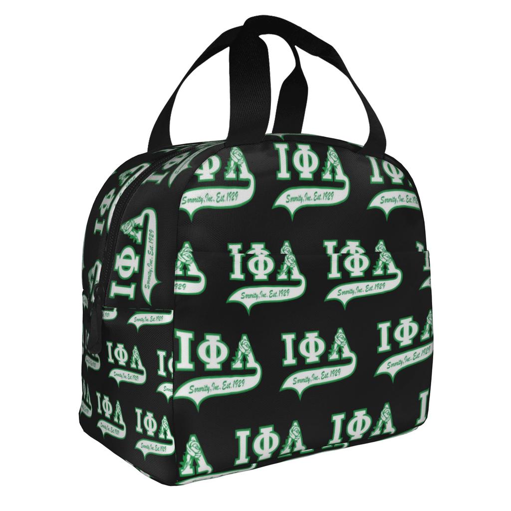 Iota Phi Lambda 1929 Insulated Lunch Bags for Camping Travel African American Business Woman Portable Thermal Cooler Lunch Box