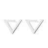 Korean Style Geometric Triangle Hollow Flower Ear Cuff Earrings for Women
