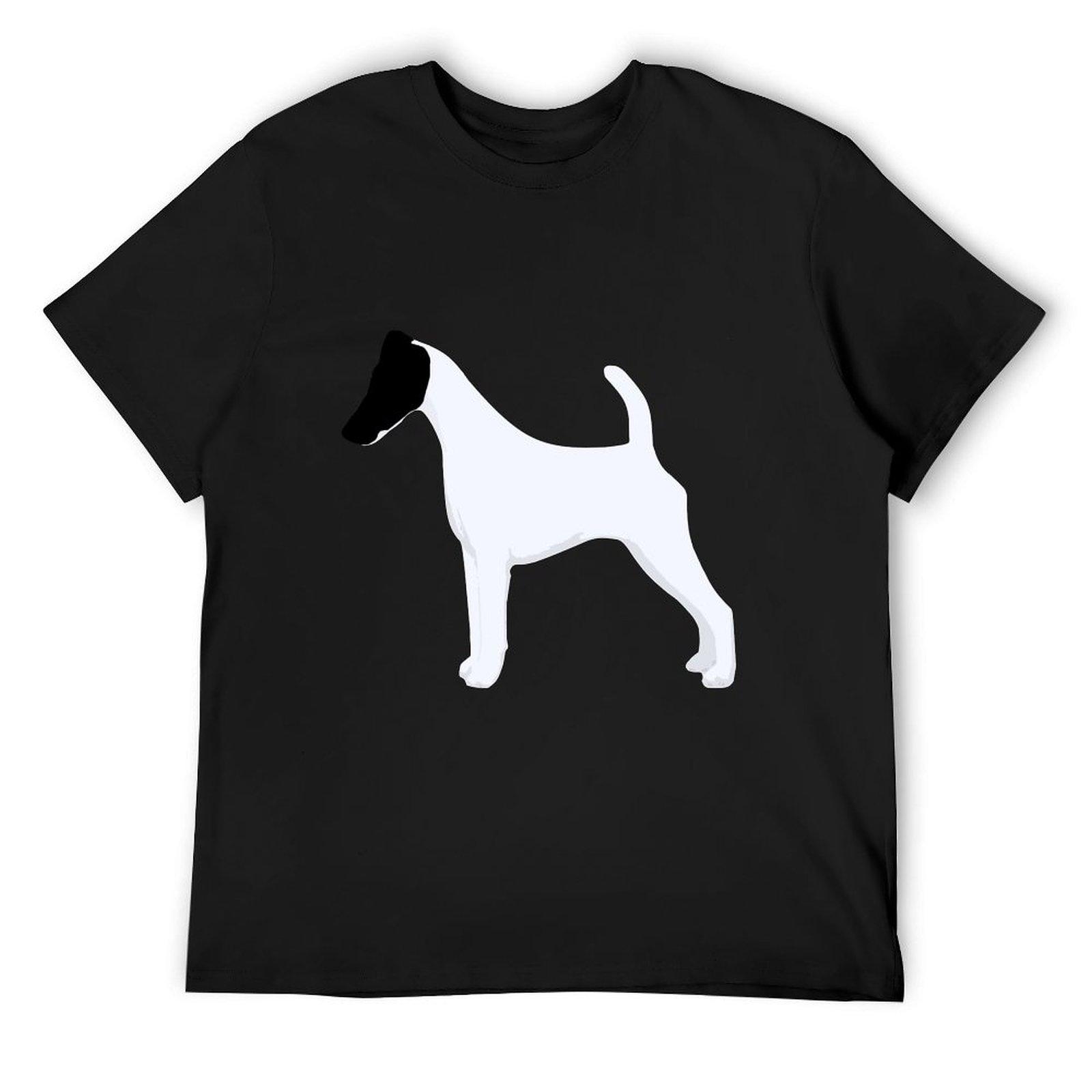 

Гладкошерстный фокстерьер. Дружелюбный, независимый, забавный для любителей фокстерьеров Футболка оверсайз аниме футболки мужские 4XL