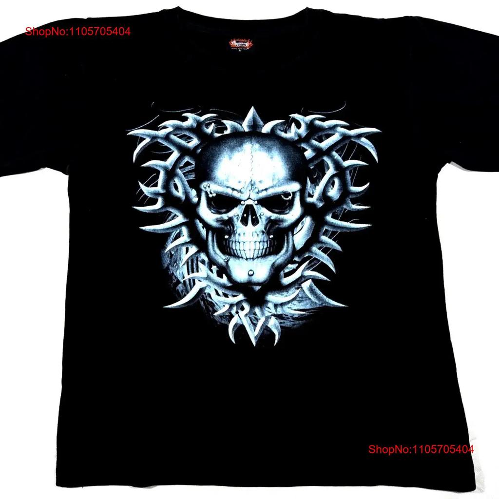 Metal Heaven Unisexs Large Black Skull T Shirt Vintage Fashion Breathable Stylish Unisex