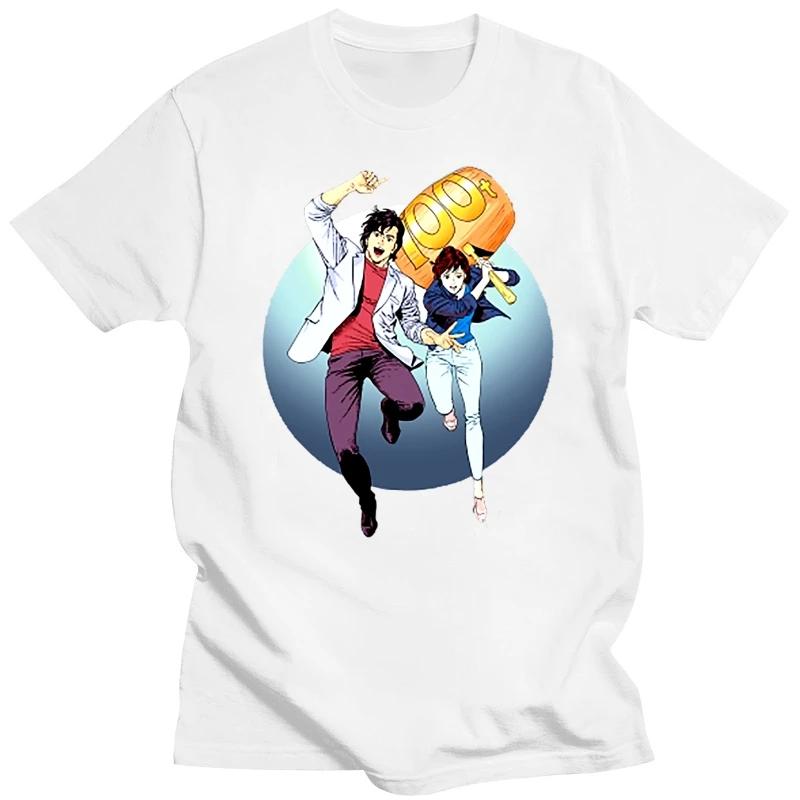 

Аниме Манга Смешная Новинка Повседневная Футболка Поп Стиль Скейт Унисекс Мужчины Мужчины Топ Футболка Ryo Saeba Is A Lascivious City Hunter Футболка XXXXXL