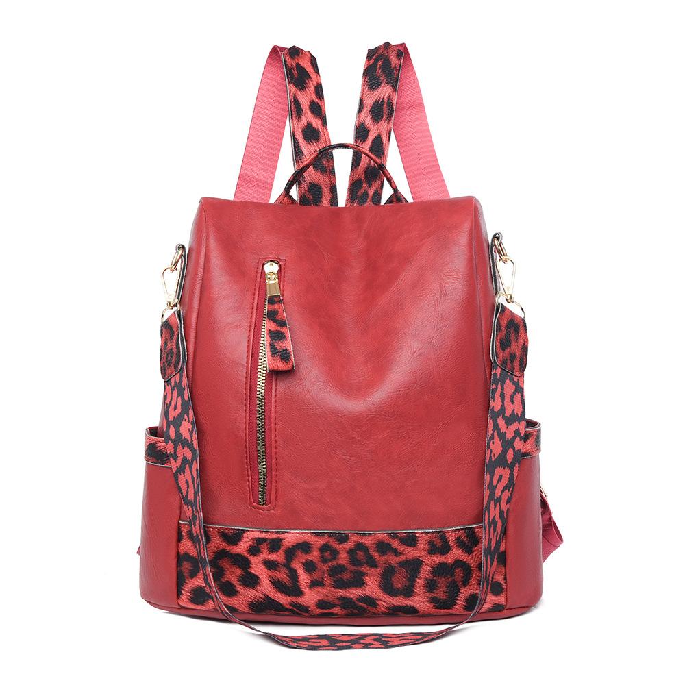 Fashionable Backpack Women's Bag Casual Large-capacity Crossbody Backpack Retro Backpack