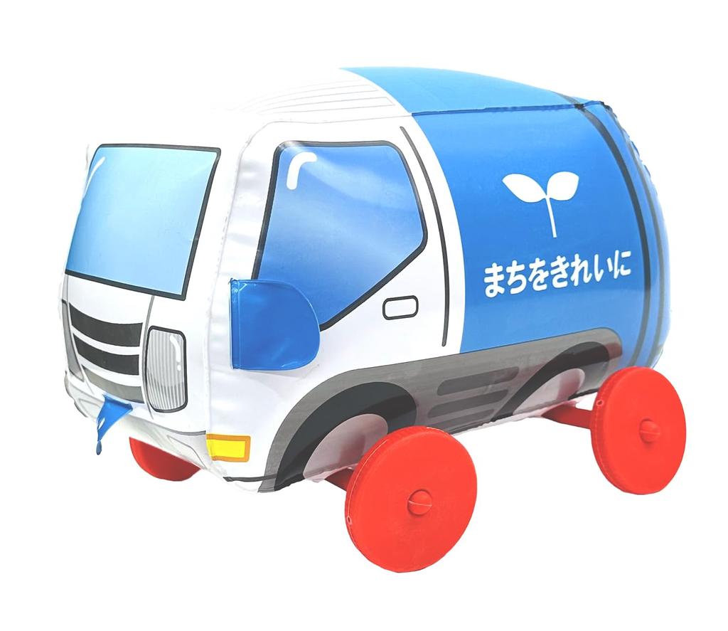 Tatsuya Strolling Cars of Inflatable with String Toys Fire Dump Garbage Express (Set 6) Children's [Police Car, Engine, Truck, Truck, Ambulance,