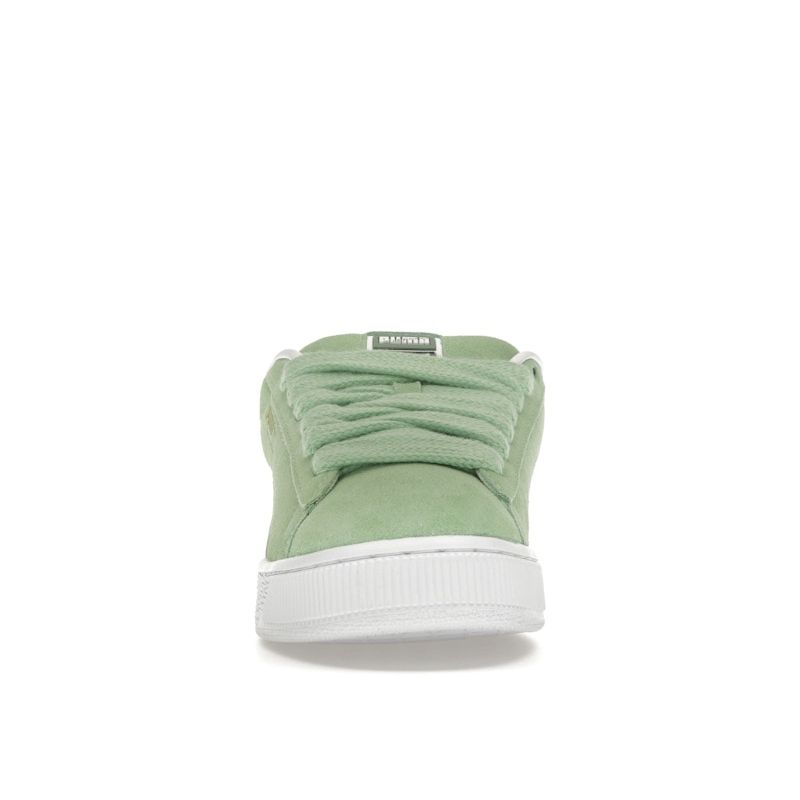 Puma Suede XL Pure Green Men Sneakers White 395205-07