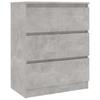 Sideboard Concrete Grey 60 x 35 x 76 cm Particleboard
