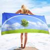 Rainbow Series Seaside Vacation Beach Towel Swimming Bath Towel Sports Microfiber Towel