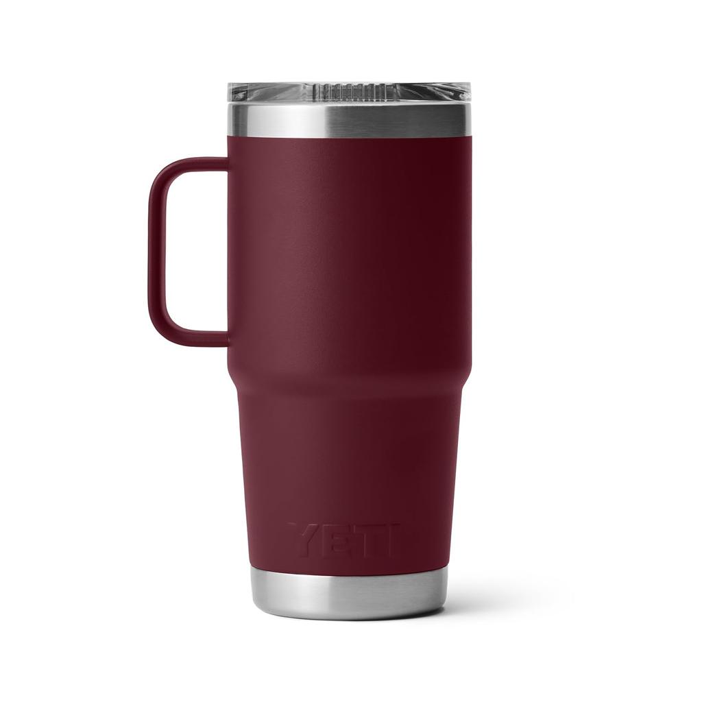 YETI Rambler 20 Travel Mug, Stainless Steel, Vacuum Insulated, with Stronghold Lid, Wildvine Red