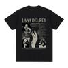 Singer Lana Del Rey T Shirt Ultraviolence Music Album Tshirt Unisex Wounisex Hip Hop Vintage Short Sleeve T Shirts Gothic Streetwear