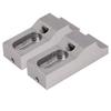 2 Pcs Side Clamp Vise M6 Clamping Screw and Through Hole CNC Side Fixture Clamp Flat End Bench Vise for Milling