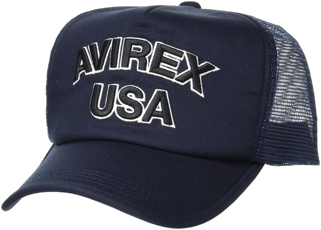 Avirex MESHCAP USA Hat, Navy, 62.0-64.0cm