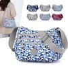 Printed Nylon Mom Bag - Oxford Cloth, Single Shoulder/Crossbody, Casual Lightweight Canvas Bag for Women