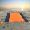 1pc Waterproof Sandproof Beach Blanket, Foldable Beach Mat With 4 Corner Stakes, For Outdoor Camping Travel Vacation Hiking