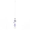 Evil Eye Wall Decor Metal Crystal Hanging Evil Eye Pendant Decoration for Bedposts Mirrors Window