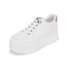 Mook Tiara Cowhide Height-Increasing Sneakers Blue 516623303Ac