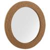 Nagina International Vintage Maritime Rope Accentuated Wall Decor Mirror | Plane Bathroom Mirror | Nautical Gifts & Decor AS-N15C-16B0