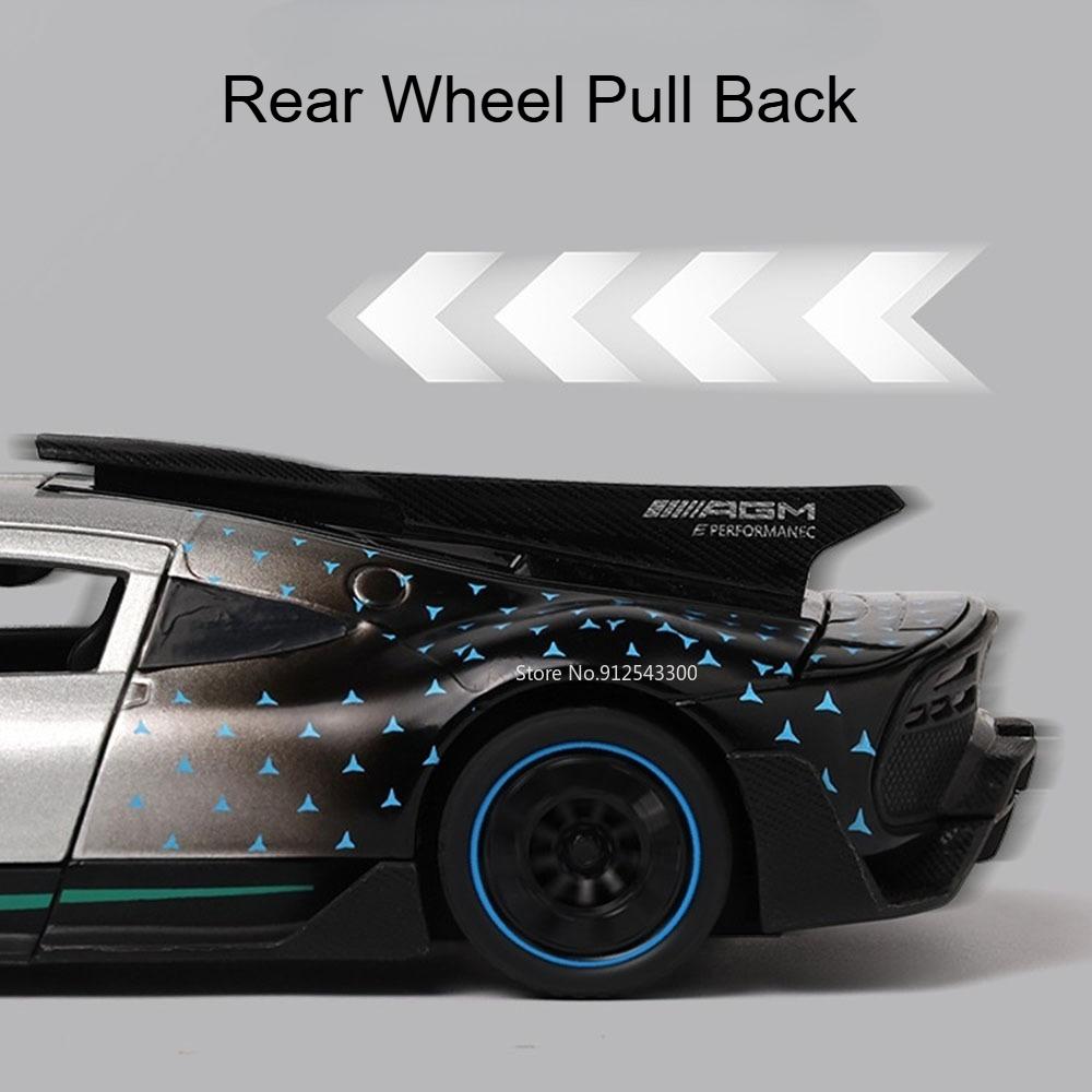 1:32 ONE 300SL Oldtimer Modell Spielzeug Türen Öffnen Legierung Karosserie Exquisites Interieur Fahrzeug Musik Licht Modelle Geschenke für Kinder