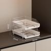 Suporte de Arquivos Transparente Multicamadas A4 - Organizador de Mesa para Uso no Escritório e Estudantil