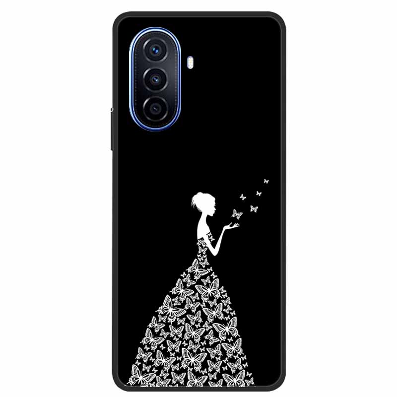 For Huawei Nova Y70 Plus Case Wolf Black Silicone Soft Phone Case For Huawei Nova Y70 Back Cover Case NovaY70 Y 70 Funda Coque