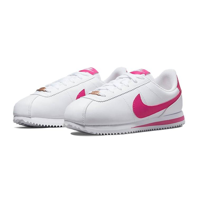(GS) Nike Cortez Basic SL 'White Pink Prime' Bambini 904764-109
