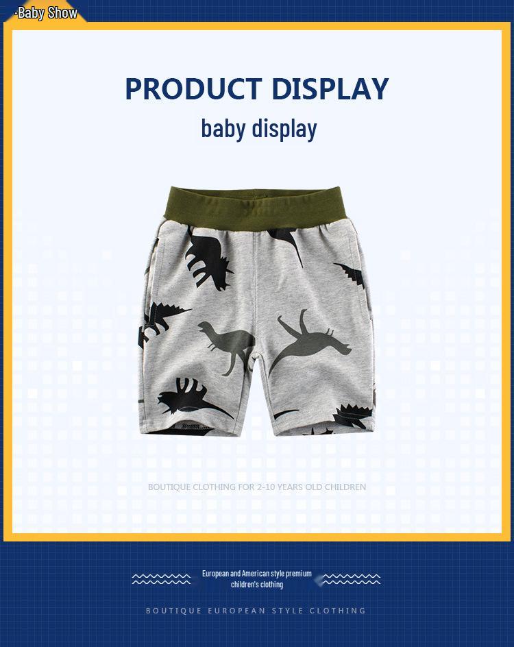 2024 Korean Style Kids' Mid-Length Summer Pants - Boys' & Baby Five-Point Pants