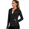 Top Atletico Leggero da Donna con Cappuccio Colorato per Allenamenti all'Aperto