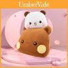 Cute Two Bubu Plush Bear Pillow Cozy Short Plush Stuffed Animal For Kids Room