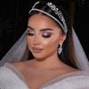 Elegant Princess Queen Crown Shiny Bridal Head Hoop Vintage Women Headpiece  Girls