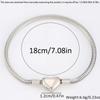 Titanium Steel Bracelet Women Round Snake Heart Pendant Beaded Chain Minimalist Luxury Fashion Jewelry Gift