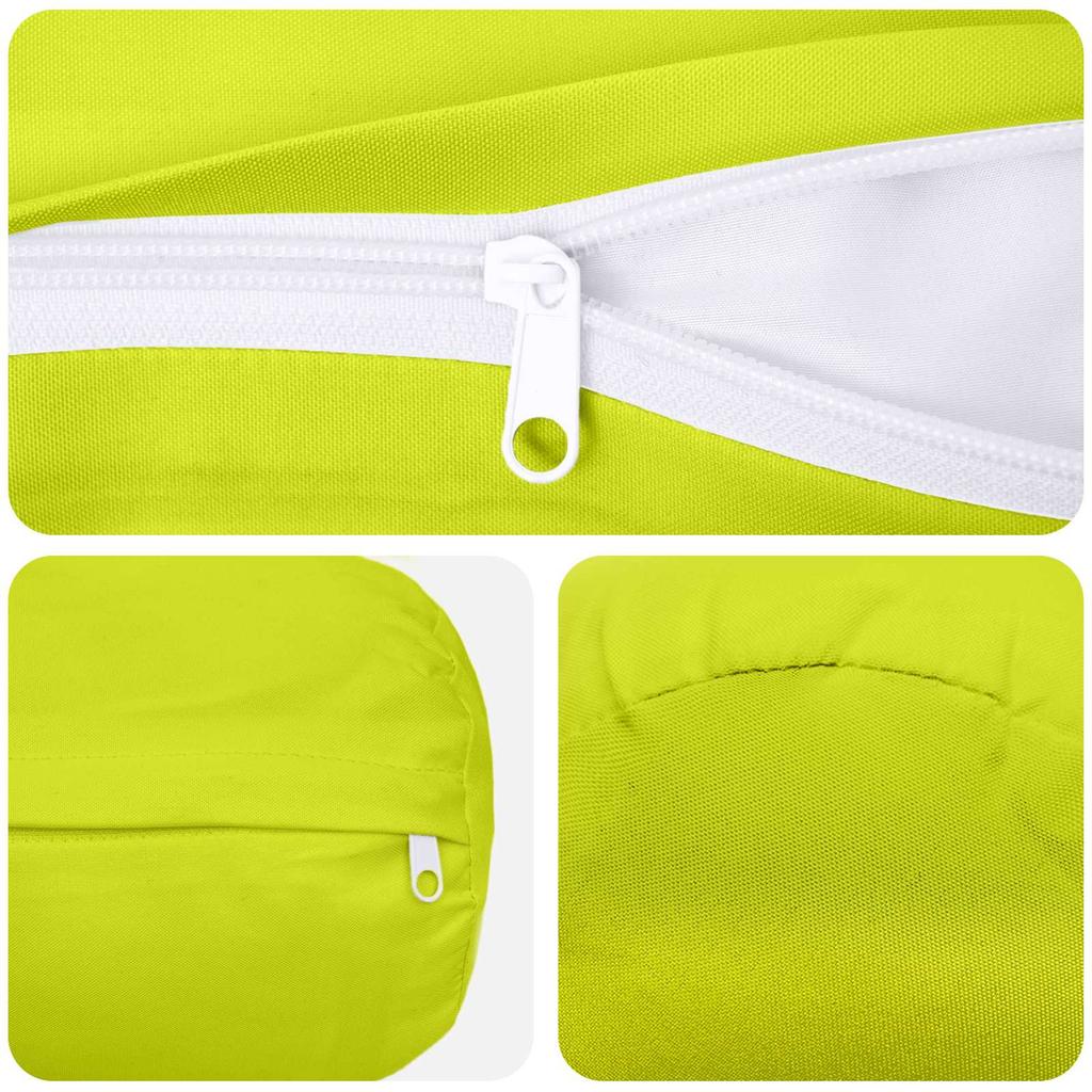 Pillow Cover 2 pcs HEERLEN Light Green Ø 15 x 40 cm Polyester