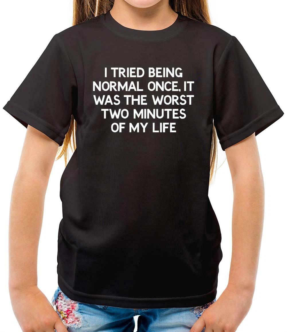 

I Tried Being Normal Once, It Was The Worst 2 Minutes - Kids T-Shirt - Funny 100