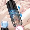 Automatic Hands-Free Male Masturbator 5 Retractable Swivel Modes 10 Vibrations Realistic Pocket Pussy and Penis Pumps Adult Male Sex Toys