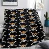 1PC One Piece Straw Hat Pirates Patterned Flannel Blanket Suitable For All Seasons For Home Decor Warmth And Comfort Gifts Holiday Present