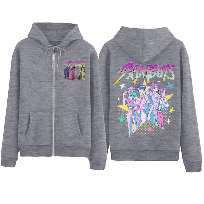 Sweet Cartoon Print Hooded Sweatshirt Loose Fit Womens Casual Long Sleeve Pullover Top 2025