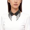 Elegant Beadwork Fringe Detachable Collar Fashion Accessory For Women And Girls Stylish Neckpiece Decorative Neckwear