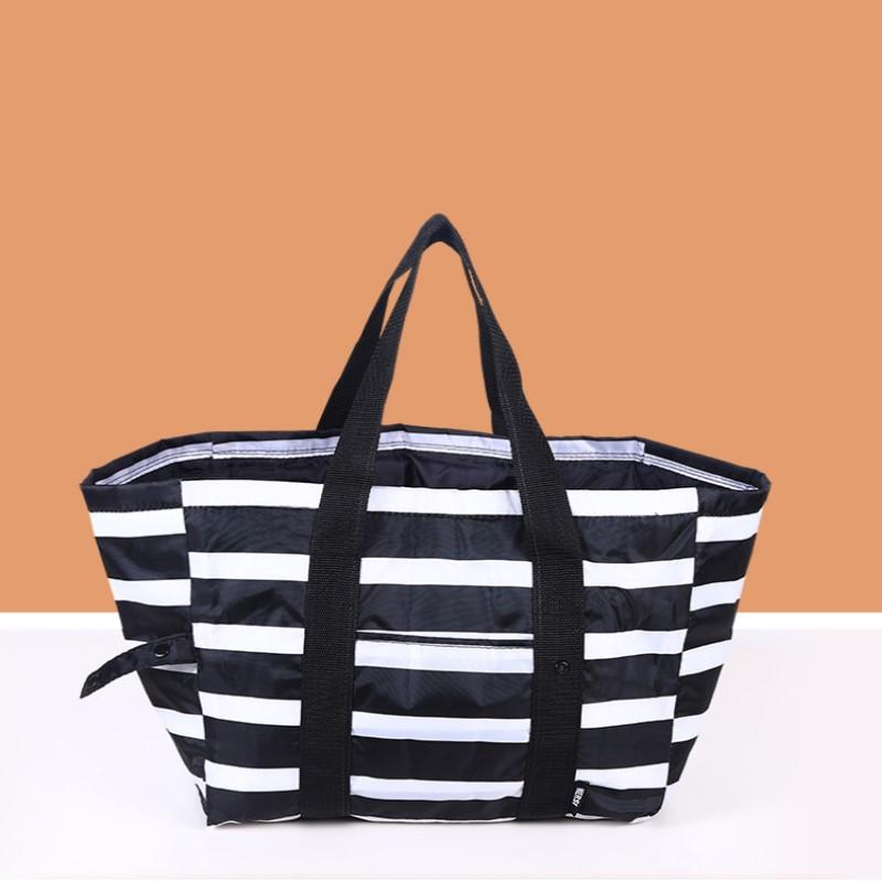 Buy Foldable Lunch Bag Cooler Tote Canvas Thermal Cold Food Container