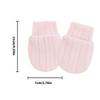 Elastic Cuffs Baby Mittens Prevent Face Scratching Soft Cotton Gloves For 0-1 Month Infants Breathable Hand Covers