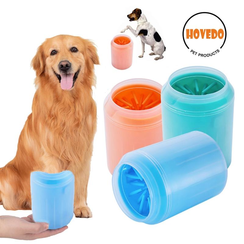 Dog Claw Cleaning Cup Soft Silicone Comb Portable Outdoor Pet Towel Foot Washing Claw Cleaning Brush Quick Foot Washing Cleaning Bucket