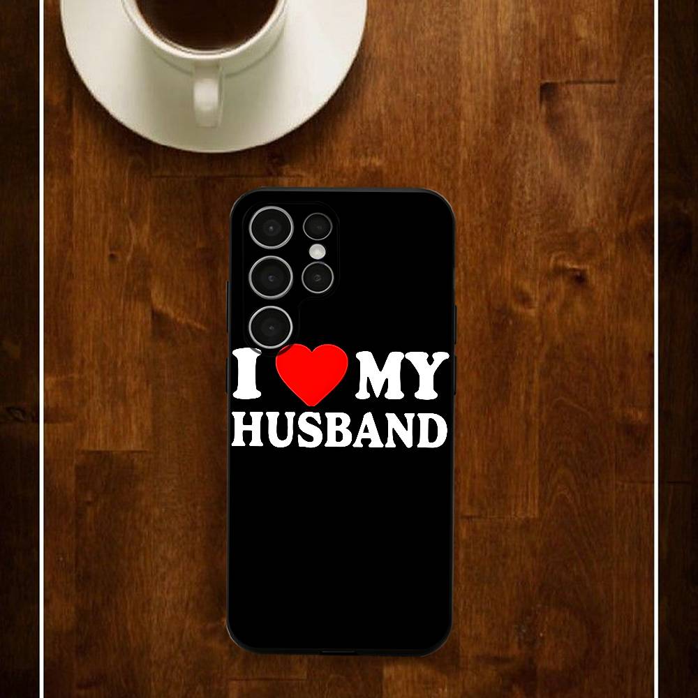 

Creative I Love Silicone Case For Samsung S25 24 23 22 21 20 Plus Ultra 5G Lite Shockproof Cover Samsung S20fe